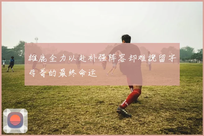 雄鹿全力以赴补强阵容却难挽留字母哥的最终命运
